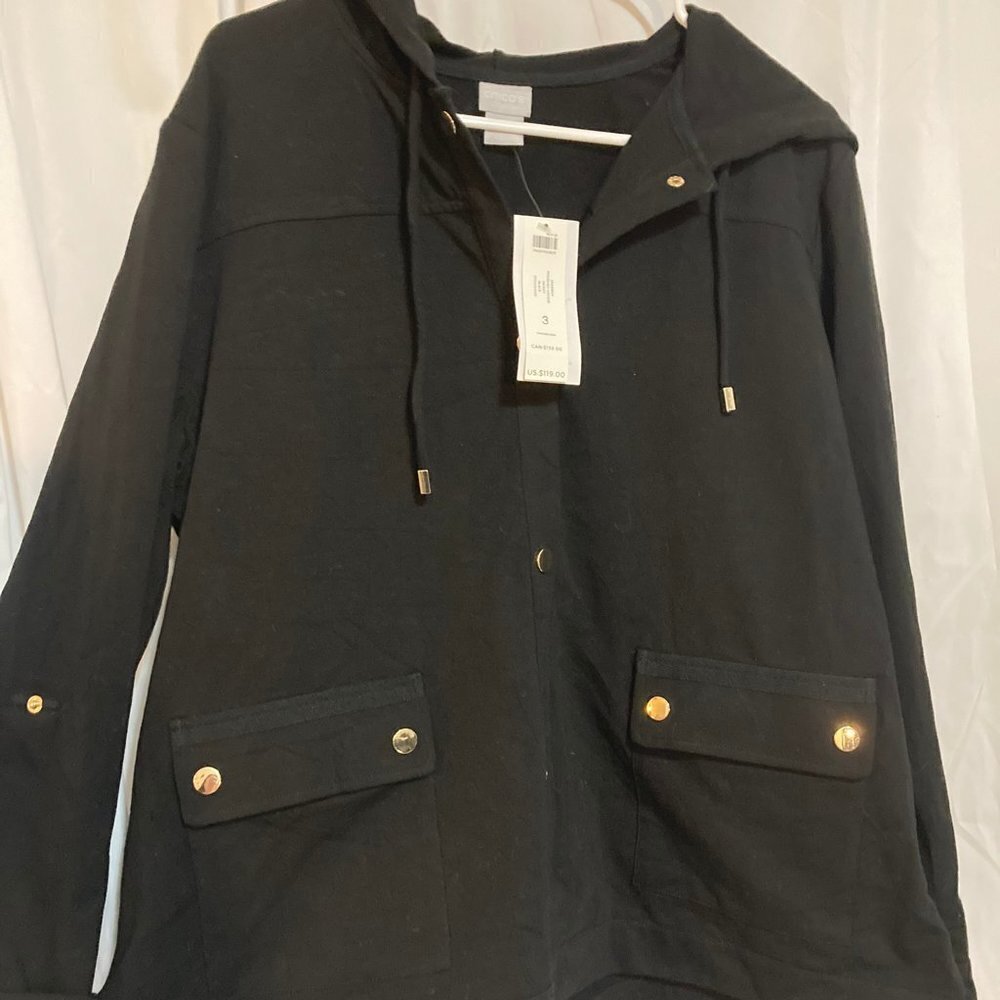New! Rare! Chico's Polished Hoodie